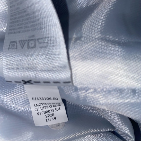 NWOT Banana Republic Classic Fit Chambray Blue Micro Plaid Blazer Sz 2 - Picture 16 of 16